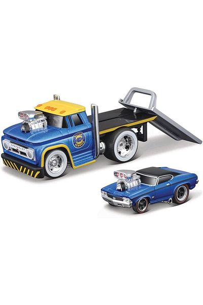 STOREMAX Mrttnca Toy Muscle Machines Transporter and Vehicle Set 1/64 Assorti Trndymrt 1087243