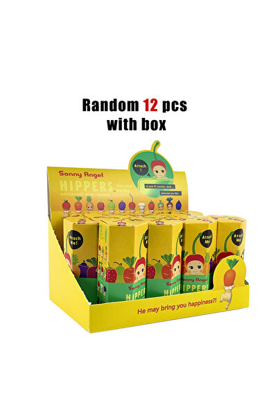 Choice 12 adet kutulu Sonny Angel Harvest Serisi Meyve Ve Sebze Anime Figürleri Süsler Bebekler Fan...