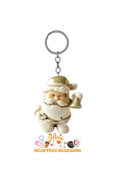 himi bijuteri aksesuar Santa Claus with Bell Keychain Backpack Ornament Auto ...
