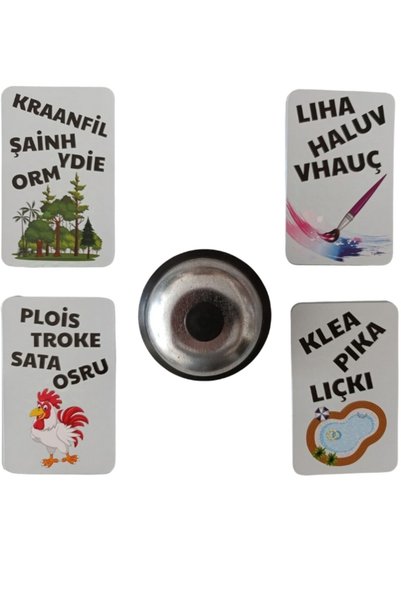 ZEKA DOLABI Find the Word Form the Sentence (Box Game - Word - Sentence - Toy)