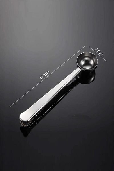 Coffee Project Gray Coffee Measuring Spoon and Package Clip