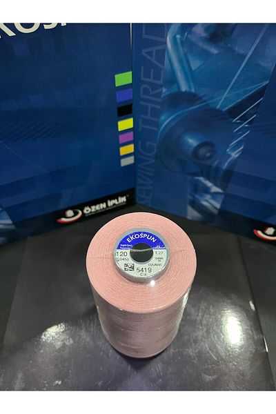 AYHANMAK Sewing Thread 120 No 5000m Polyester Ekospun, High Strength, Ultra Quality