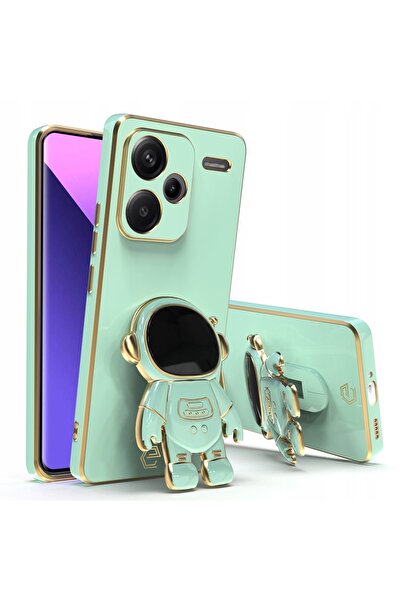 Rivor Xiaomi Redmi Note 13 Pro+ Plus 5G Kılıf Parlak Kenarlı Altın İşlemeli A...