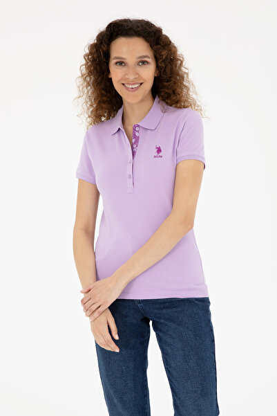U.S. Polo Assn. Tricou de bază liliac de damă 50280060 -VR034