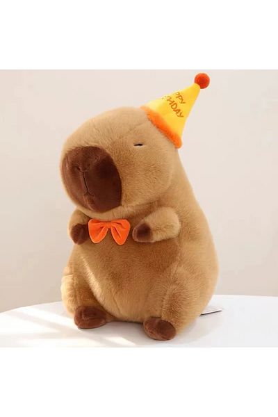 Choice 30cm Capibala Doll Water Dolphin Plush Toy for Children's Birthday Hat Water Dolphin Doll Toy