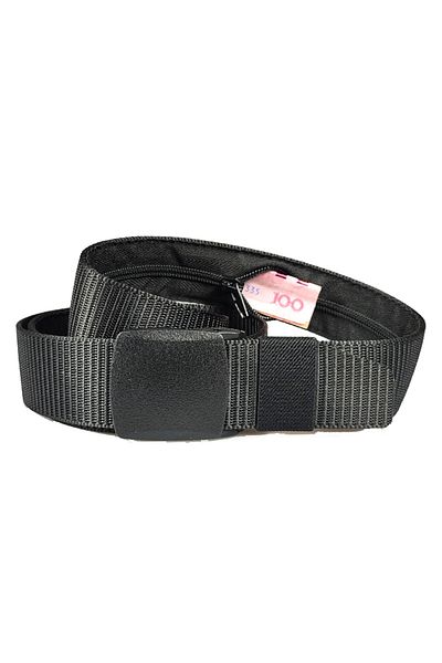 Choice Black Travel Anti Theft Belt Waist Bag Women Portable Hidden Money Strap Belt Wallet Waist Pack Men