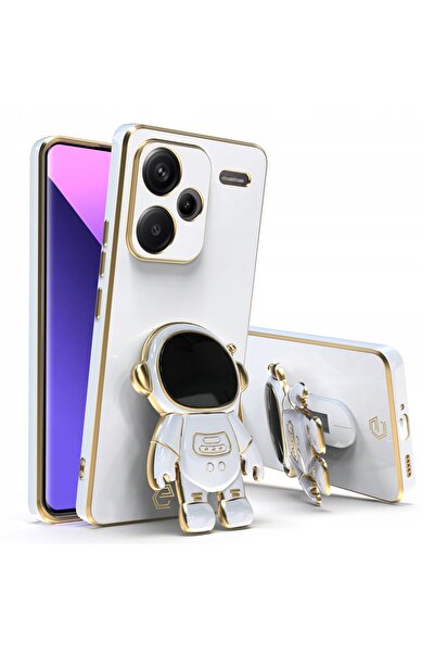 Rivor Xiaomi Redmi Note 13 Pro+ Plus 5G Kılıf Parlak Kenarlı Altın İşlemeli A...