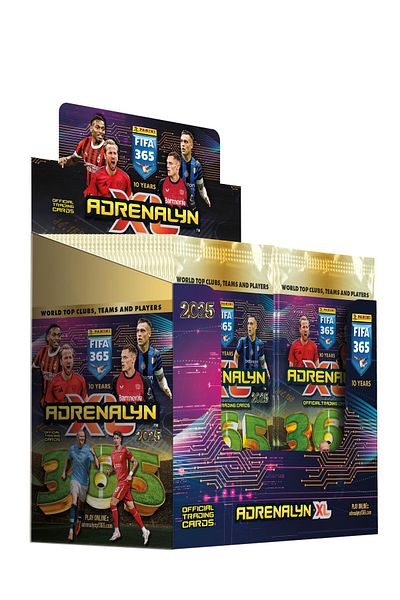 Panini Fifa 365 2025 Adrenalyn XL Mega Start and 50 Pack Custom Box Set
