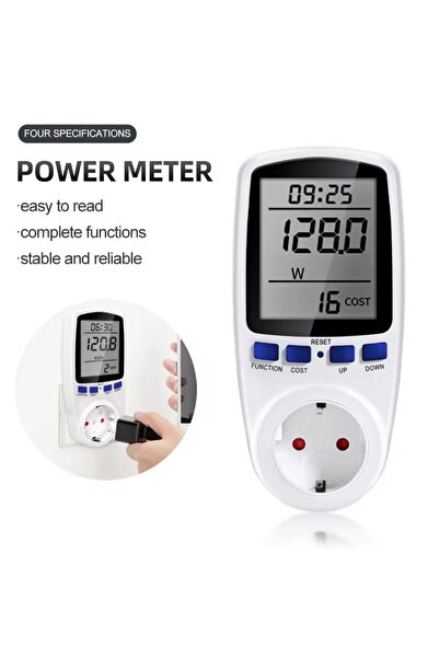 choice2 عداد طاقة رقمي أمريكي 230 فولت تيار متردد، مقياس واط، مقياس طاقة بالك...