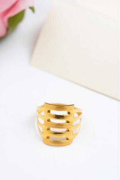 latif kuyumcu 22 Ayar Altın Yüzük Beşli Kaburga Kadın Yüzük LKYZK1501