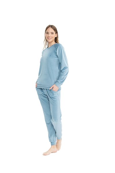 U.S. Polo Assn. U.S. Polo Assn. Pijamale confortabile pentru acasă pentru femei - picior elastic KA81.B1O.N.7.NIECL0.D9E2.TK28EKA