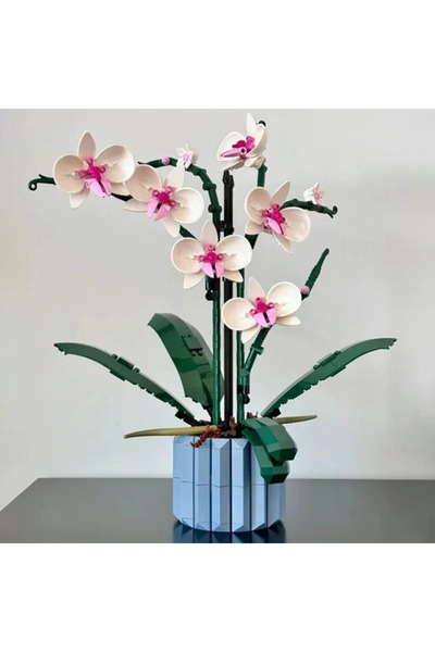 Choice 608pcs Bouquet Orchid Building Blocks Plant Bonsai Adult Assembled Toy Girl Boy Birthday Gift 10311