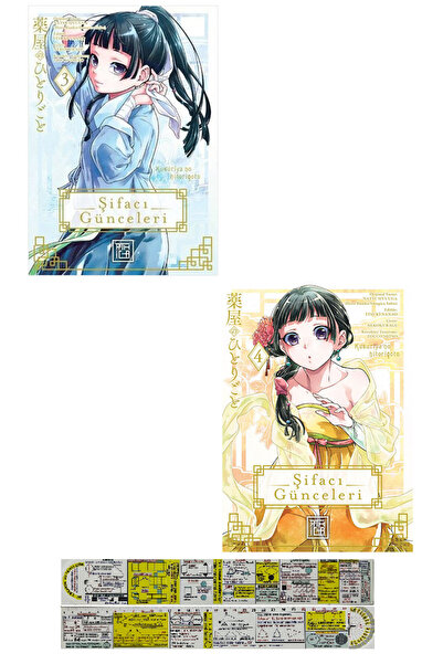 Destek Yayınları Şifacı Günceleri 3-4. Ciltler Manga Seti + Mat. Öğreten Cetvel