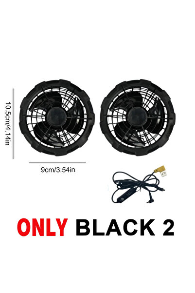 Choice6 Only 2 Fan Cooling Vest Wearable Cooling Fan Vest Heat Resistant Air-...