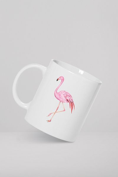 feinas Flamingo2 Model Porcelain Mug Cup