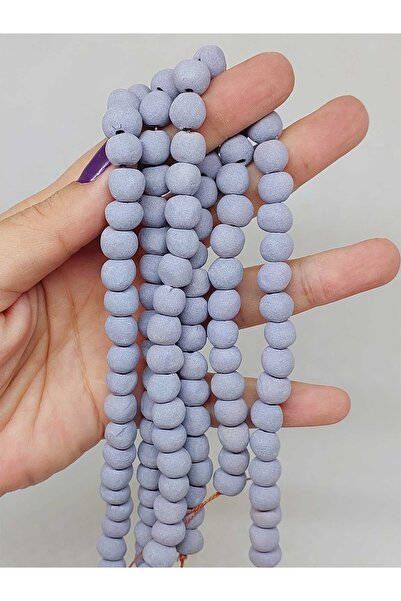 Yasamtohumu Ljubičasta keramička perla sa pigmentacijom 8-9mm/29cm (54234)