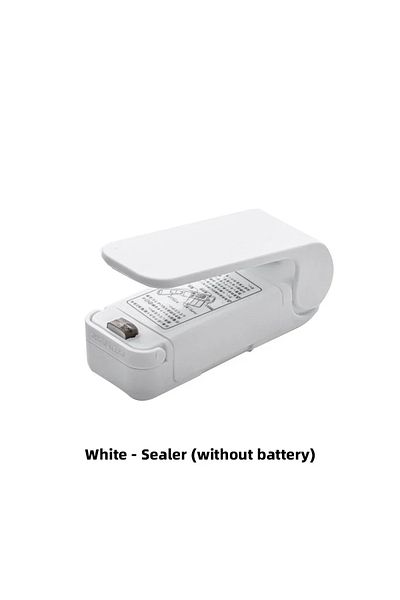 HAOYUNMA White Mini Heat Bag Sealing Machine Package Sealer Bags Thermal Plastic Food Bag Closure Portable Se