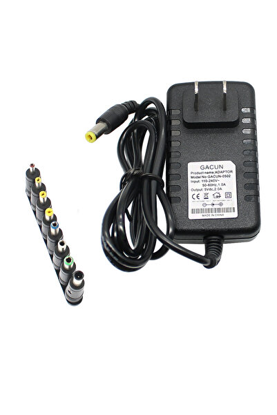 YTDMEN شاحن محول طاقة الاتحاد الأوروبي 5 فولت 2 أمبير تيار مستمر 5 فولت 6 فول...