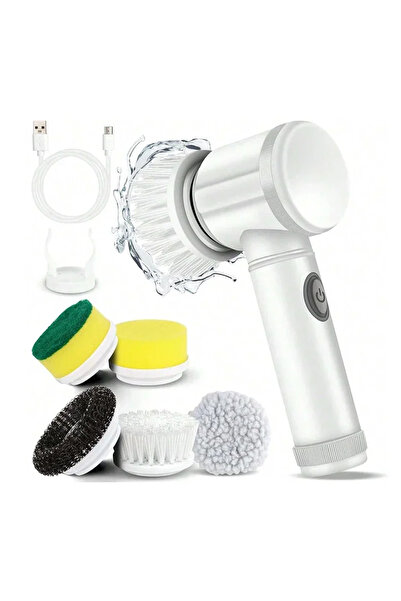 Choice1 white New Electric Spin Scrubber,Bathroom Cleaning Brush Power Scrubb...