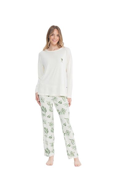 U.S. Polo Assn. BAZA. Polo Assn. Femei - Imbracaminte pentru casa cu decolteu cu flori KA81.B1.ON.N.7.IE.C.1.LD.0E6.TK28EKA
