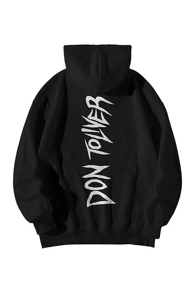 GlowUP Don Toliver'We Still Don'T Trust You' Printed Unisex Black Oversize Hooded Hoodie