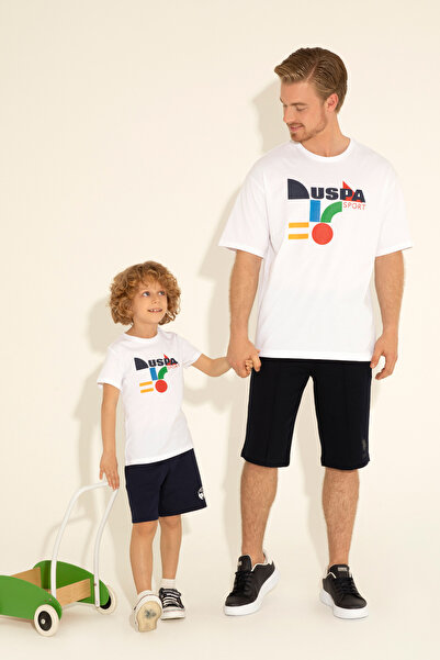 U.S. Polo Assn. تي شيرت للأولاد باللون الأبيض برقبة دائرية 50281489-VR013