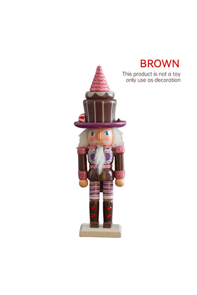 Choice دمية جندي كسارة البندق البنية، هدية للأطفال، كعكة، دمية خشبية، ديكور م...