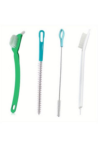 Choice Green 4pcs Thermomix Cleaning Brushes, Plastic Blade Scrubber And Pot Washer Tools Compatible - Dur