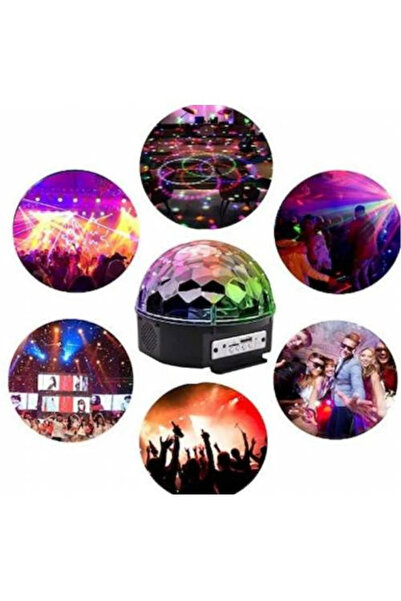 LaraThec Yıldızlı Projektör Tavan Bulutsu  Işıklı Disko Topu Bluetooth Hoparlör Parti Led Lambası