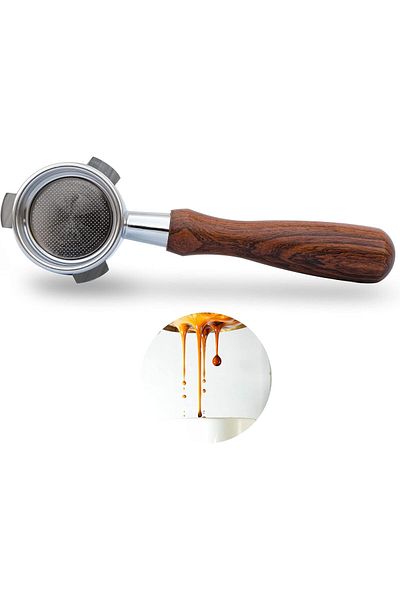 MIBRU Coffee naked portafilter wooden breville sage 54mm