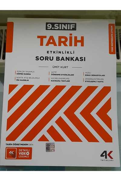Çözüm Yayınları 4K 9.SINIF TARİH ETKİNLİKLİ SORU BANKASI