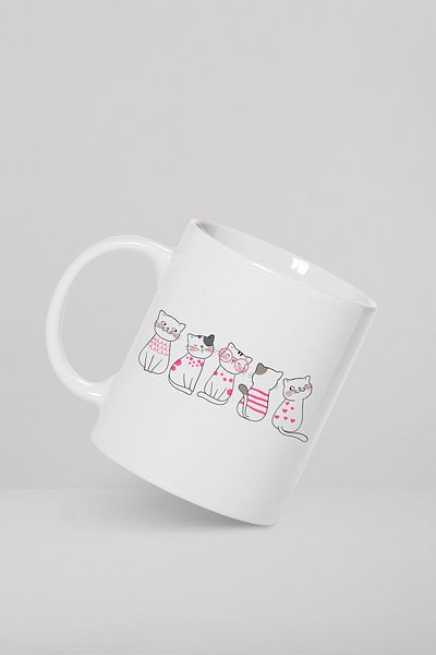 feinas Porcelain Mug Cup for Cats