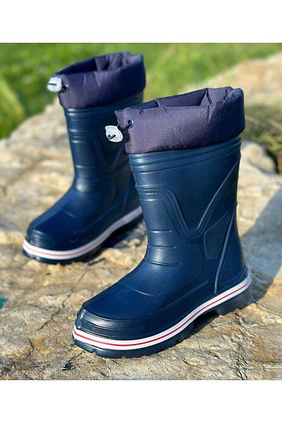 Surpie Shoes Παιδικές μπότες βροχής, ελαστικές παιδικές μπότες βροχής με ελαφριά σόλα, γούνινες μπότες βροχής