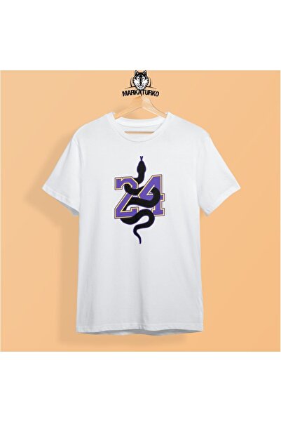 MarkaTurko تي شيرت ليكرز أبيض مطبوع بتصميم مخصص من القطن الممشط للجنسين 2205-...