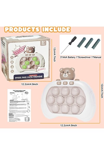 Can Ali Toys Pilli Popit Eğitici Patlama Oyunu Varyasyon Oyunu