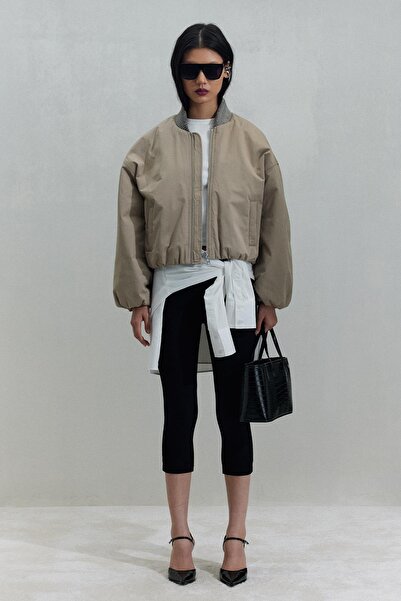 Suud Collection سترة قصيرة من ستون بوب