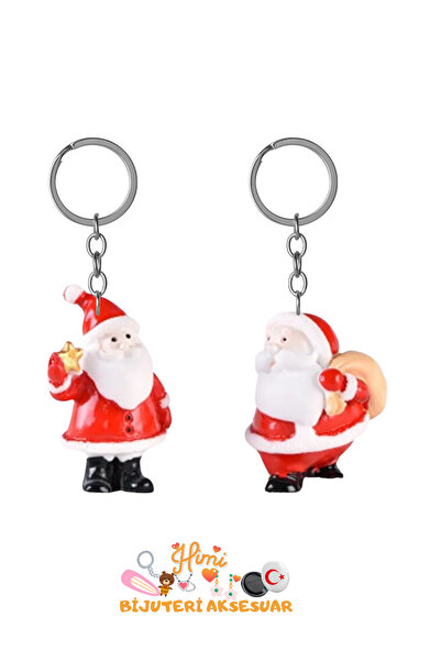 himi bijuteri aksesuar Set de 2 brelocuri Moș Crăciun, ornament pentru rucsac...