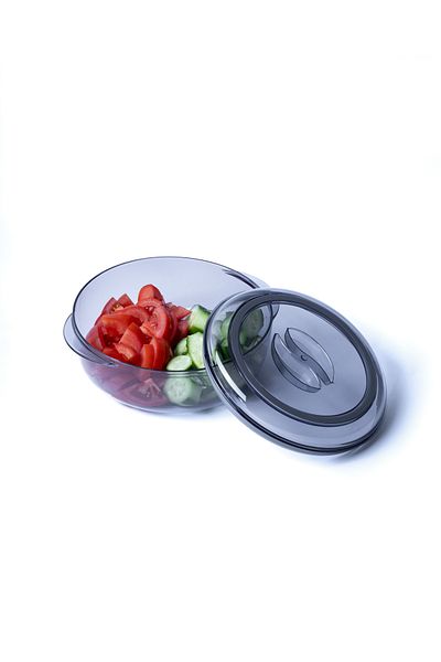 NY HOME Round Storage Container with Lid 1.75 Lt
