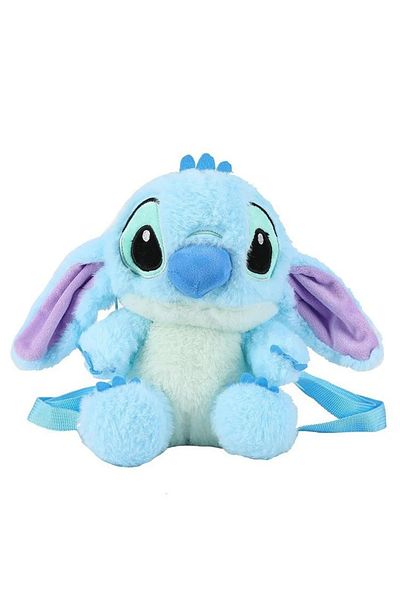 Choice Blue New Disney Cartoon Plush Backpack Kawai Stitch Doll Shoulder Bag Autumn And Winter Style Childr