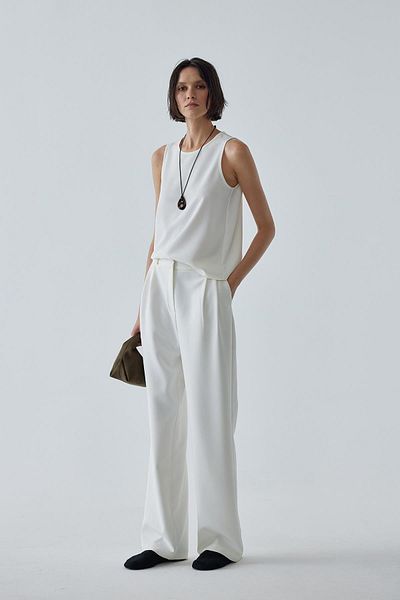 Suud Collection Bluză din crepon - Moni alb