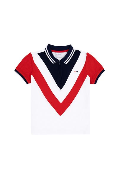 U.S. Polo Assn. Tricou roșu cu gât polo pentru băiat 50281560 -vr030