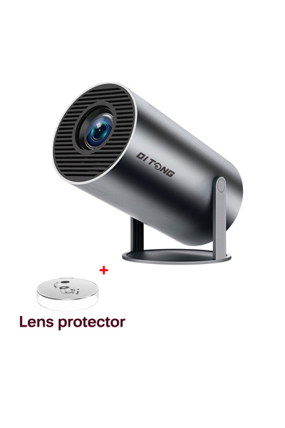 choice2 UK Plug PLUS black DITONG HY300 Plus Projector Android 4K 1280*720P V...