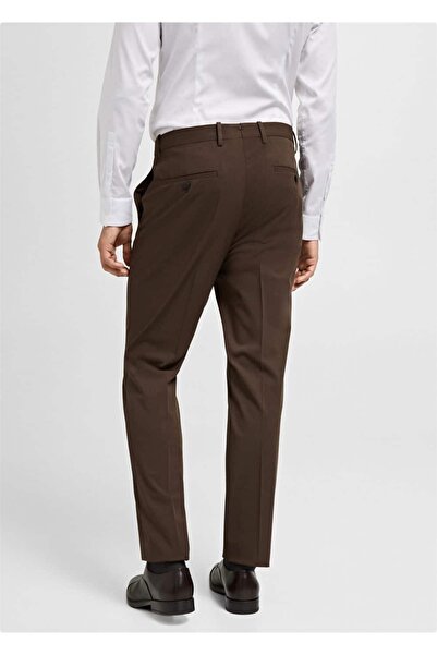 MANGO Man Süper slim fit streç kumaştan kumaş pantolon