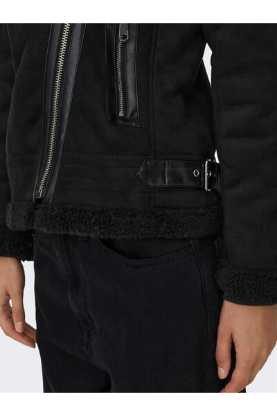 ONLY Women's Coat Brown 15304775 Onlnewdiana Avıator