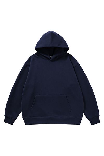 ruNadeS Unisex Oversize Casual φούτερ με τσέπες καγκουρό Basic Trend Model
