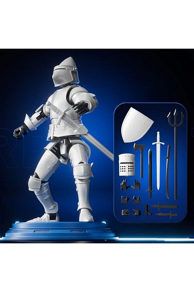 Choice Knight Action Figures Paladin 13 Jointed Movable Shapeshift Robot 3D Printed Mannequin Character ...