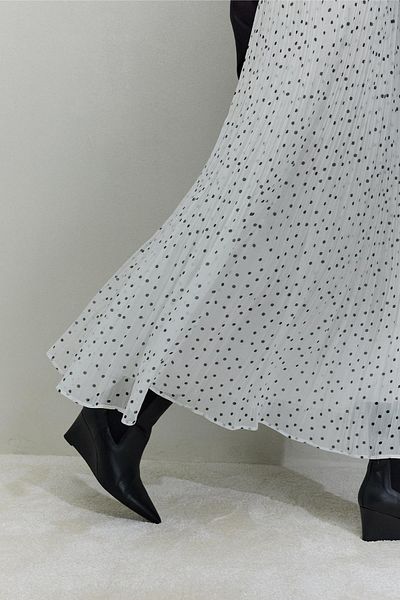 Suud Collection Λευκή Νεράιδα Πλισέ φούστα