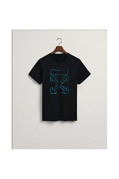 MarkaTurko تي شيرت ستريت ستايل أسود بتصميم خاص من القطن للجنسين 1305-2