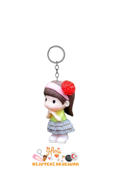 himi bijuteri aksesuar Breloc cu fată cu coroană de flori, ornament pentru ru...