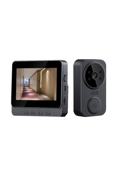 Choice black 4.3 Inch IPS Screen Doorbell 2.4G Wireless Visual Intercom Doorbell Wireless Smart Video Monit